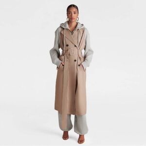 NWOT KBB by KAHLANA ‘THE SWEATSHIRT TRENCH COAT’